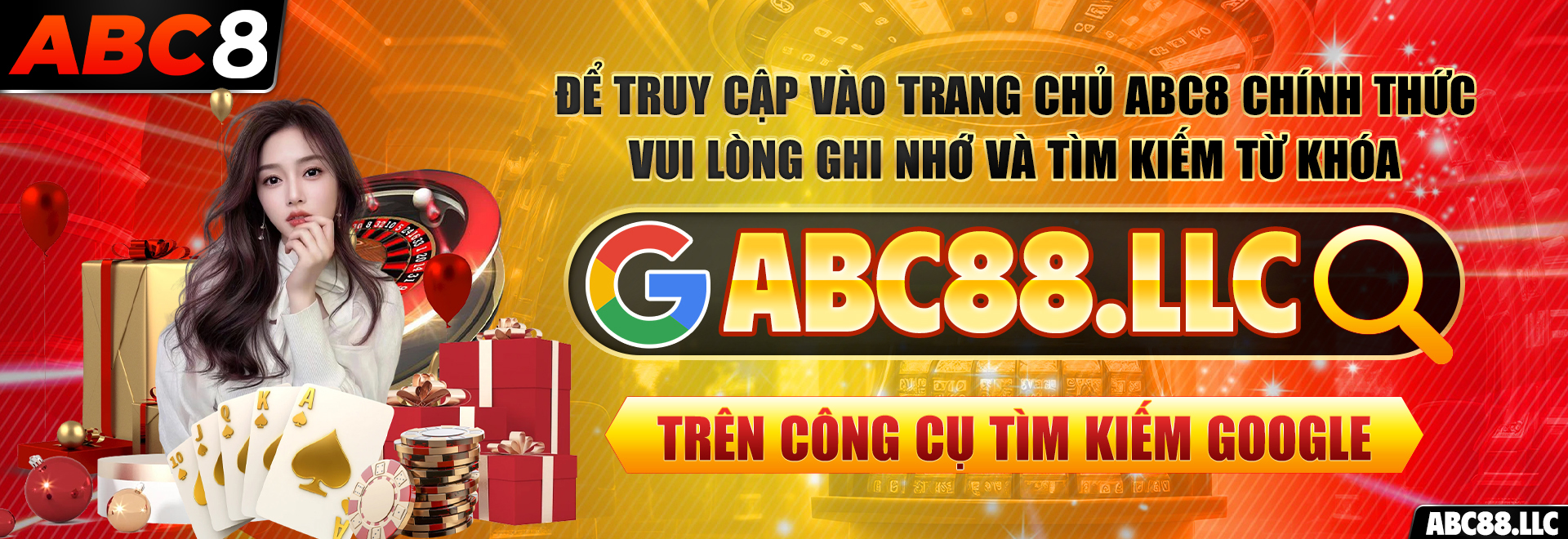 Từ khóa tìm kiếm ABC88 llc trên Google để truy cập ABC8.com