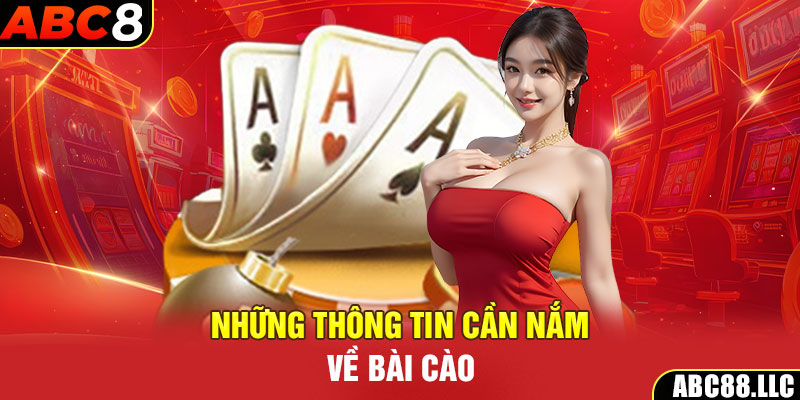 Những thông tin cần nắm về bài cào